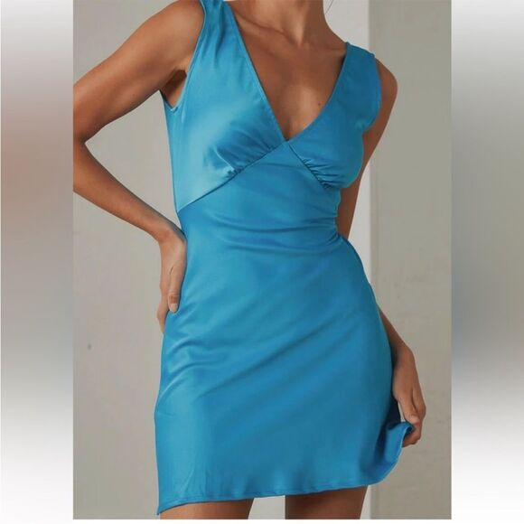 PEPPERMAYO Audrey Vintage Slip dress in Azure size 2 - Picture 7 of 16